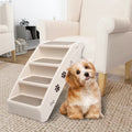 NNEVL Folding Dog Stairs Cream 62x40x49.5 cm
